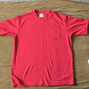Vibrant Red Short Sleeve Tee by [Brand]